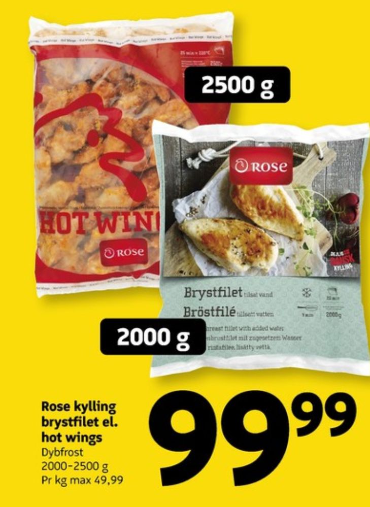 Rose, Kyllingebrystfilet