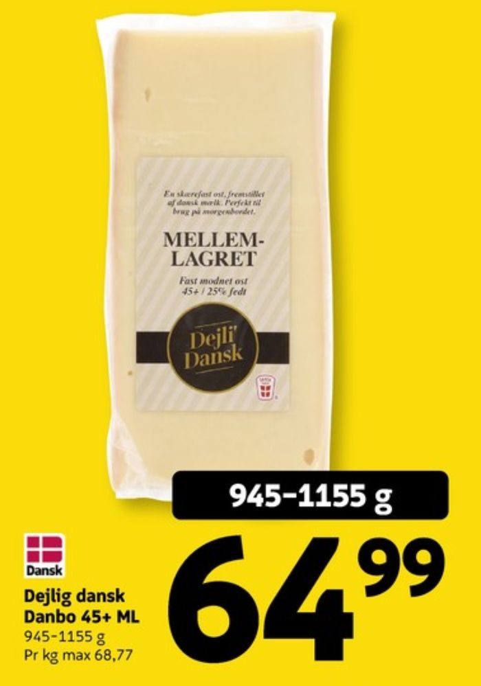 Dejli Dansk, Skæreost Mellemlagret