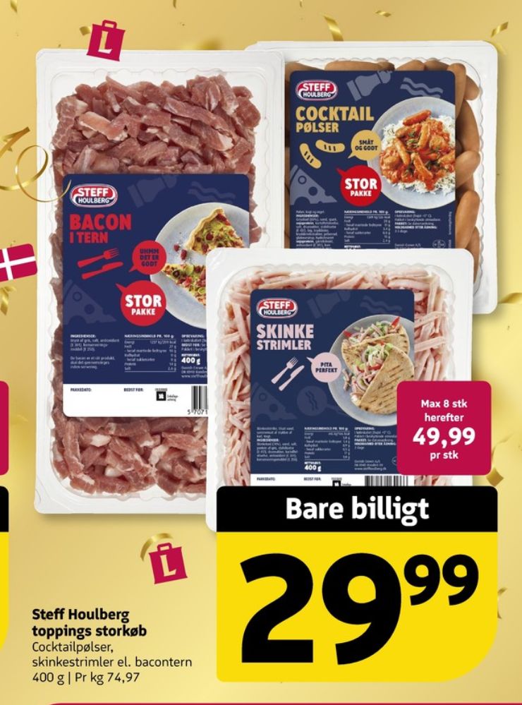 Steff Houlberg, Bacontern