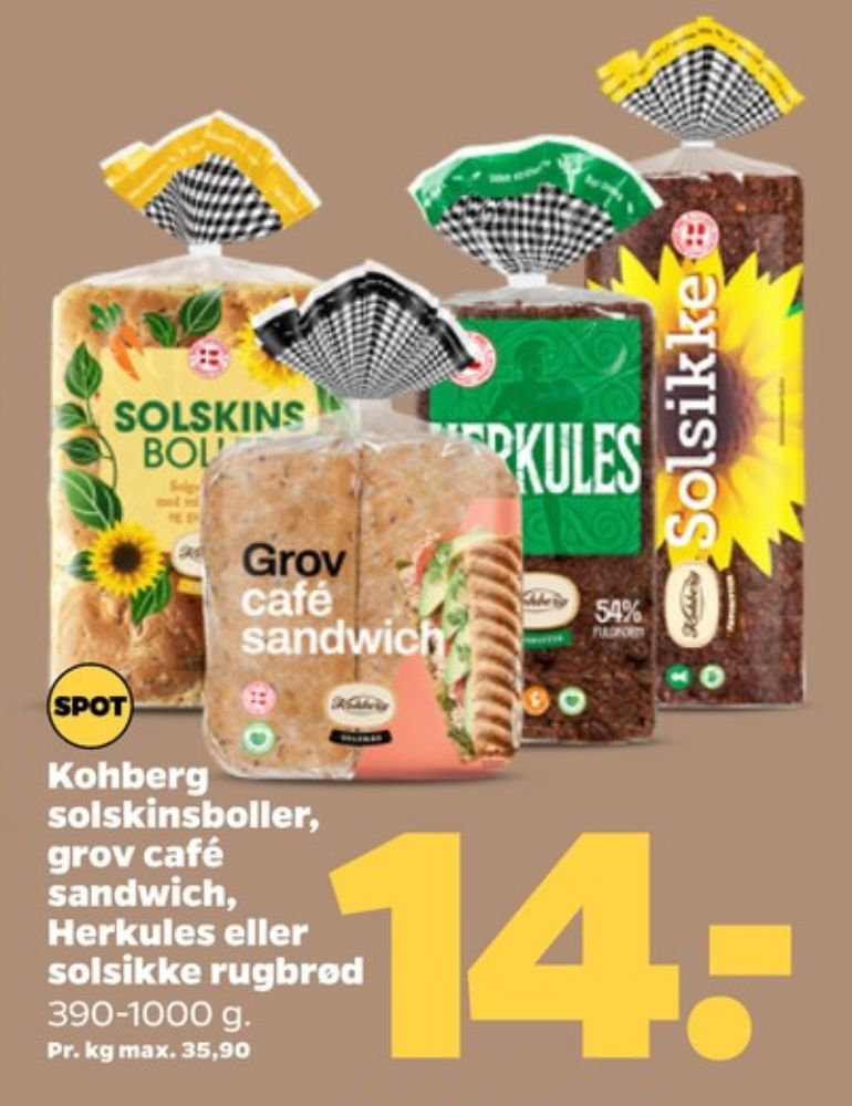 Kohberg Herkules, Rugbrødsskiver