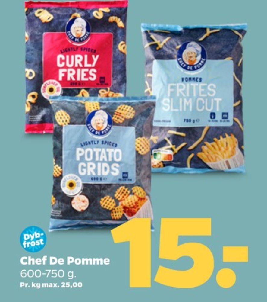 Chef de Pomme, Pommes Frites Slim