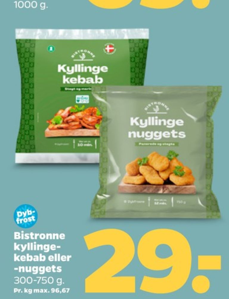 Bistronne, Kyllingenuggets