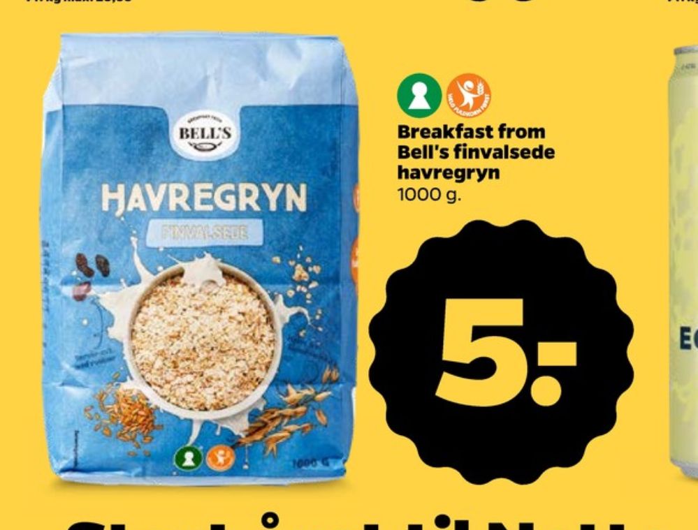 Bell's, Finvalsede Havregryn 