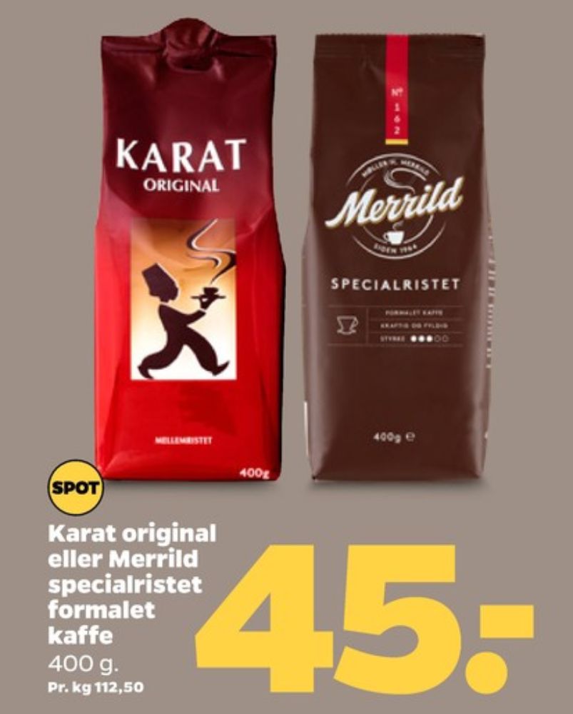 Merrild Specialristet, Kaffe Formalet