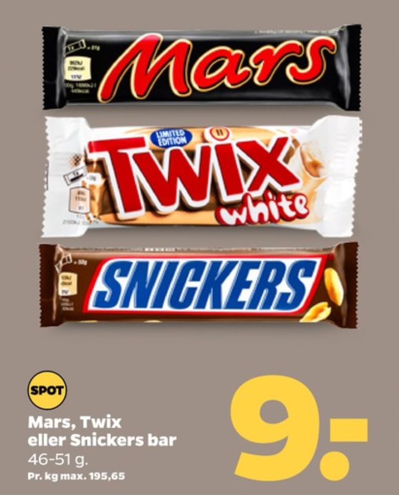 Mars, Chokoladebar