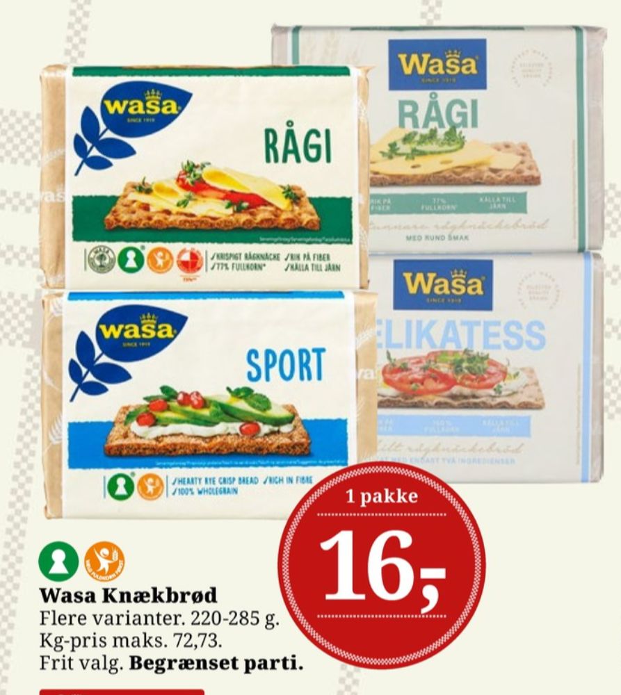 Wasa, Rågi knækbrød