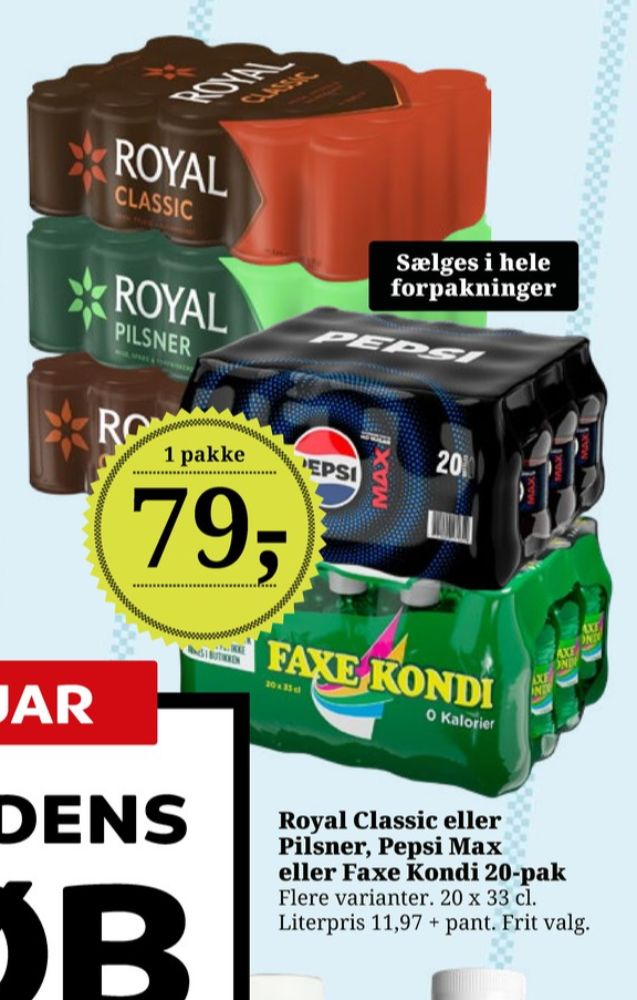 Faxe Kondi, Sportssodavand 20 pk.
