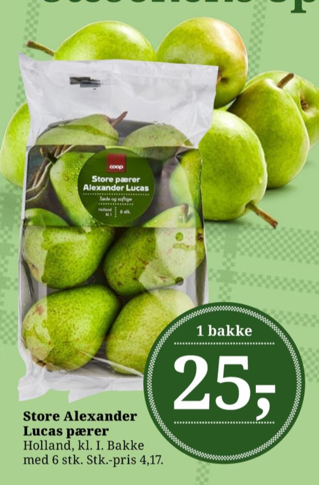 Coop, Pærer