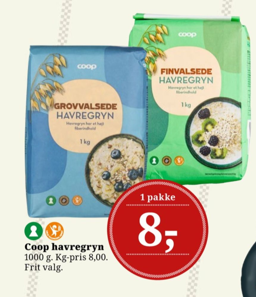 Coop, Grovvalsede Havregryn
