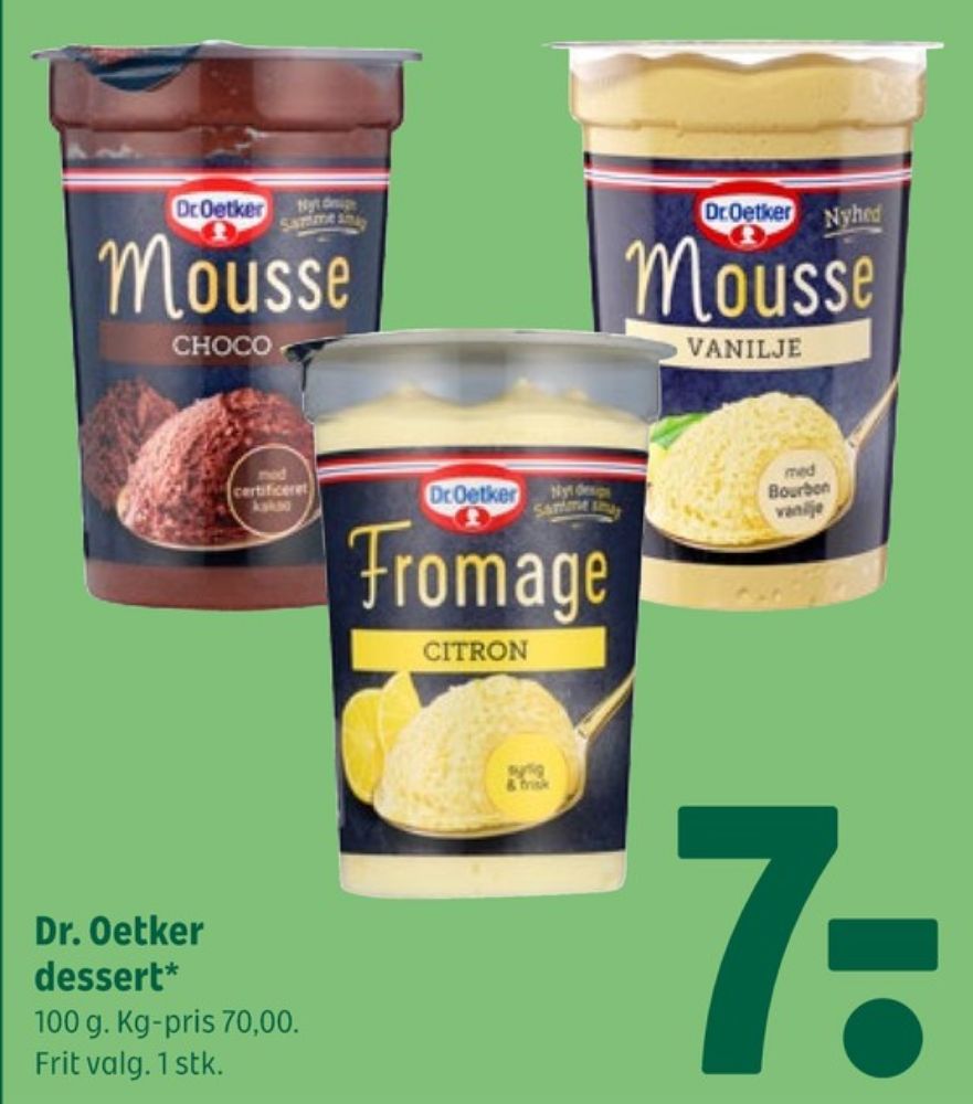 Dr Oetker, Chokolademousse