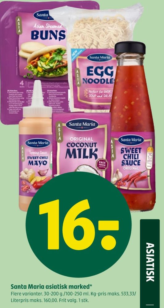 Santa Maria, Kokosmælk