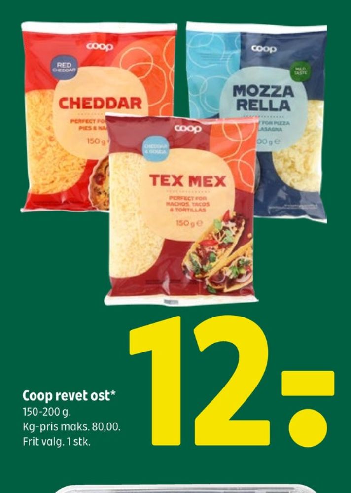 Coop, Revet ost Mozzarella