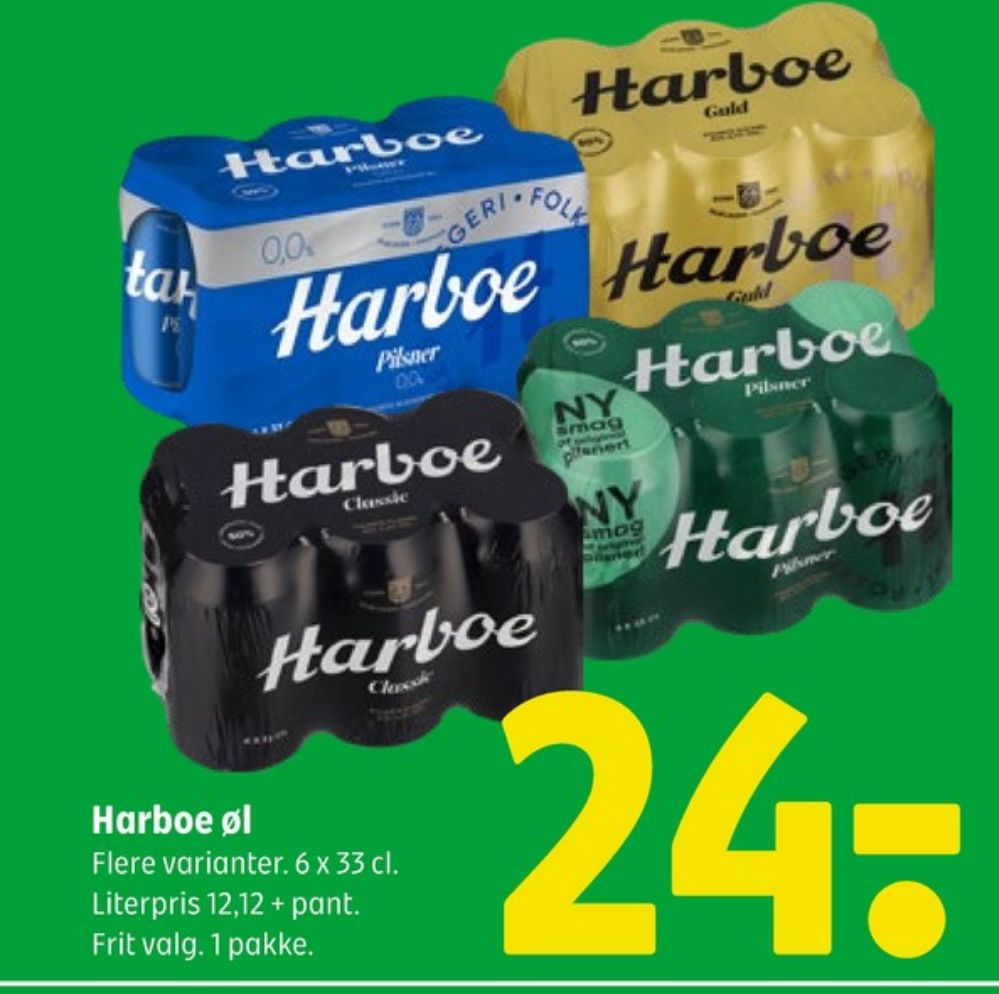 Harboe Pilsner, Øl 6 pk.
