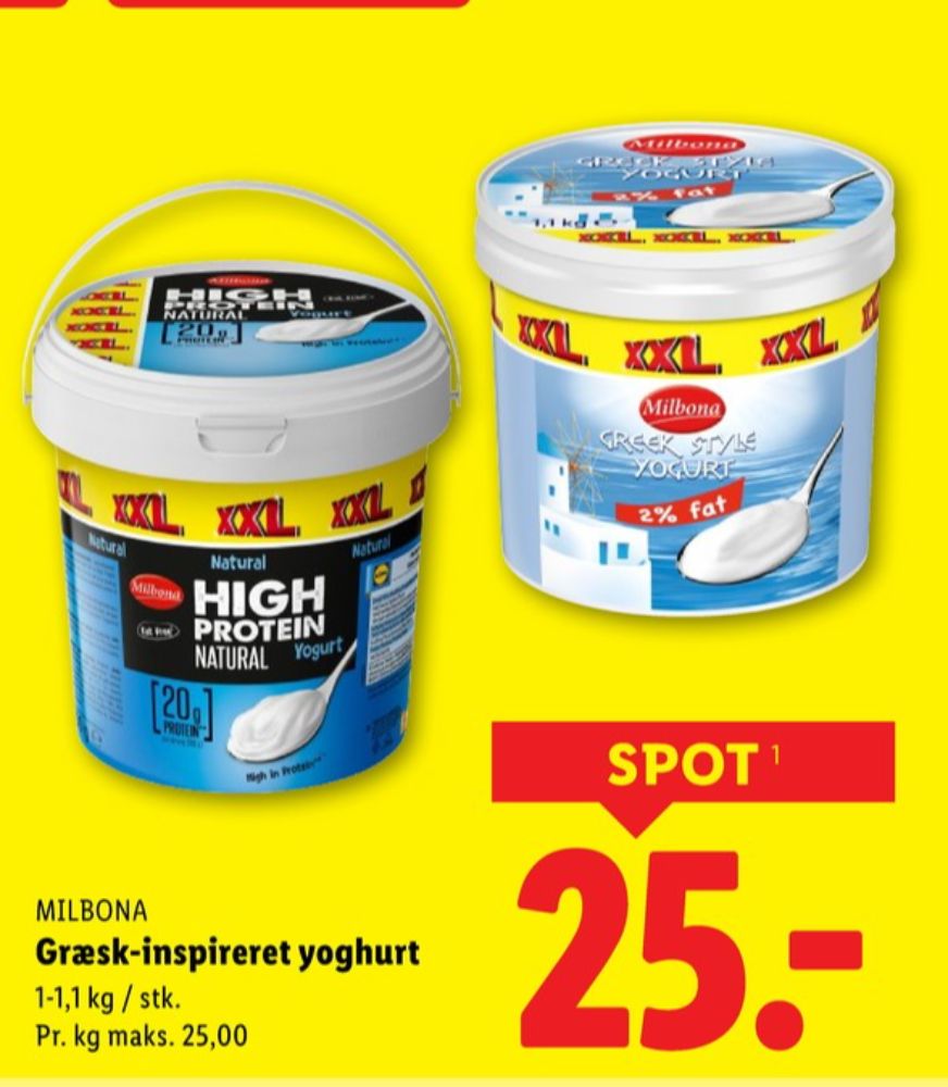 Milbona, Greek Style 2% Yoghurt 