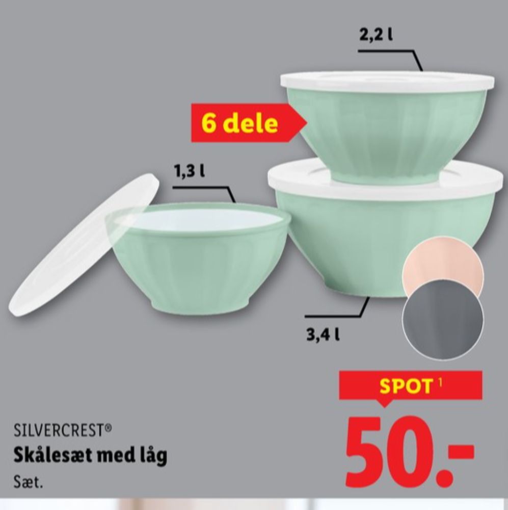 SilverCrest, Skålesæt