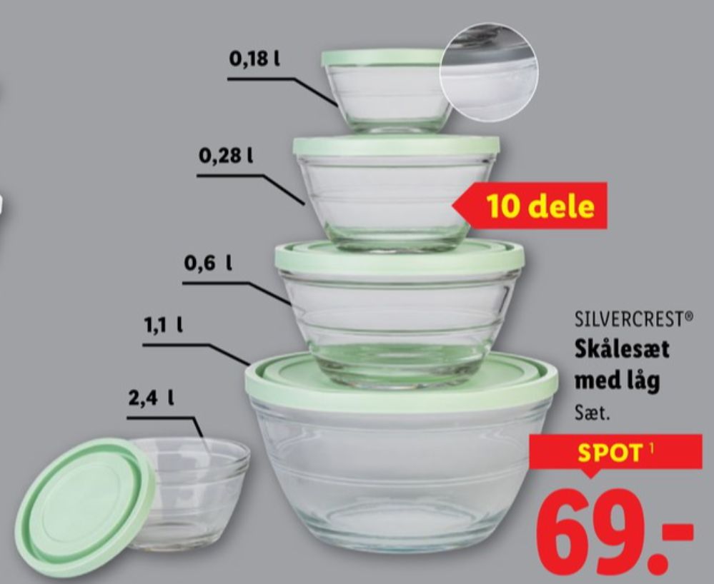 SilverCrest, Skålesæt