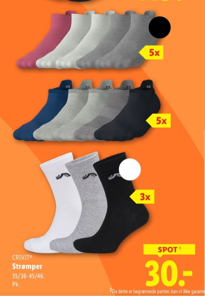 Crivit, Strømper