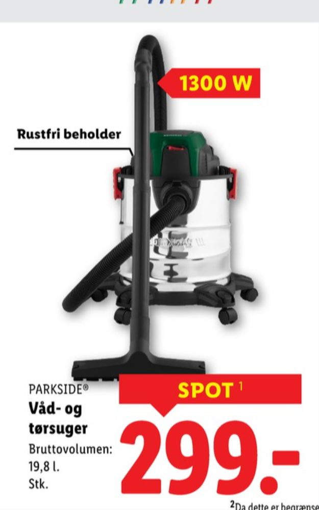 Parkside, Våd-/ tør støvsuger 