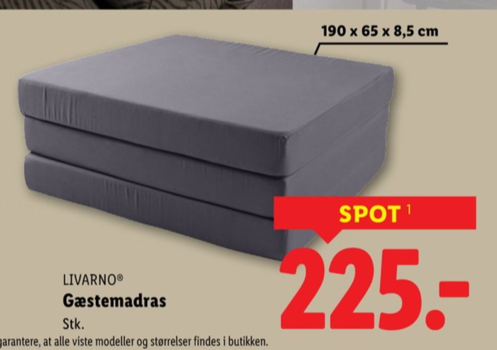 Livarno, Foldemadras