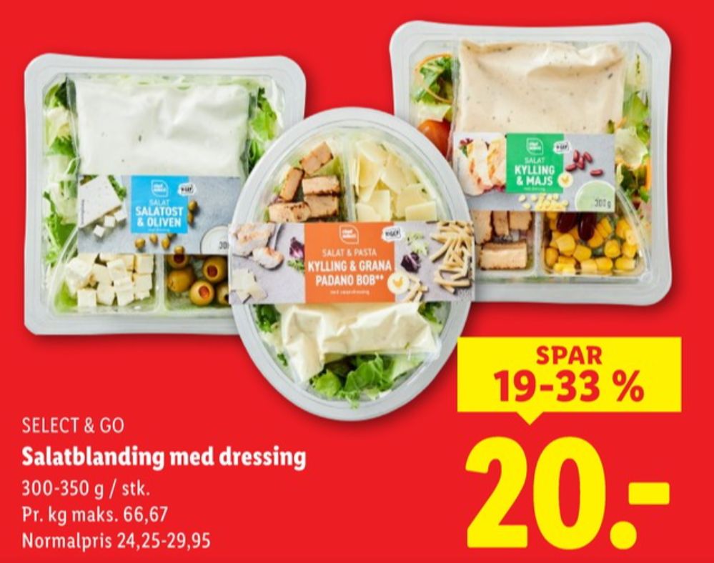 Chef Select To Go, Måltidssalat