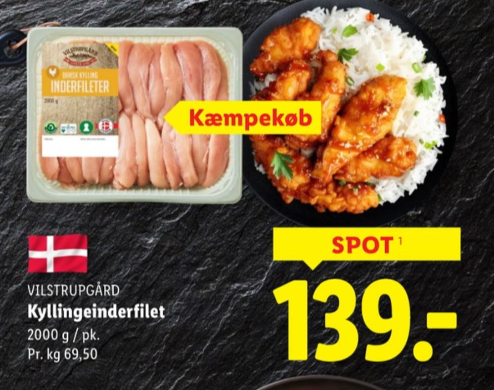 Vilstrupgård, Kyllingeinderfileter