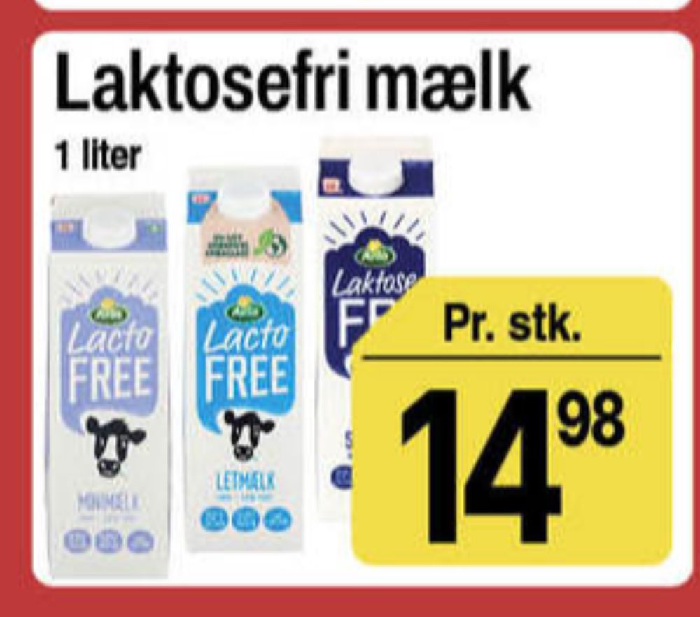 Arla Lacto FREE, Letmælk