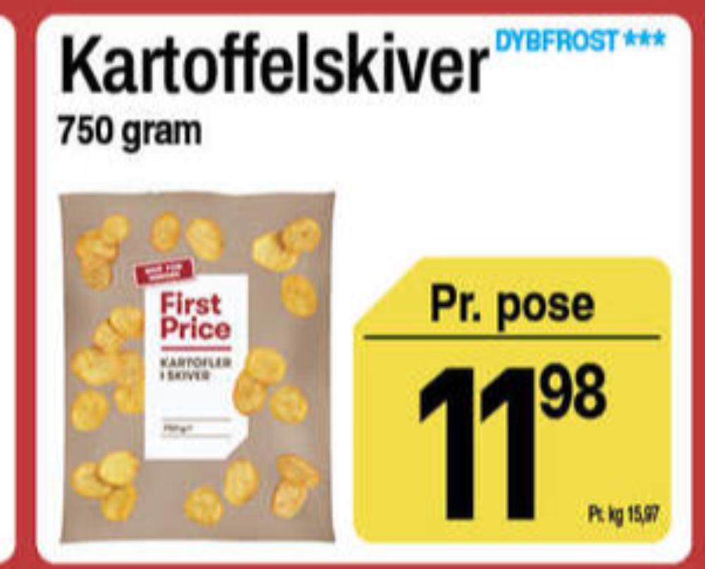 First Price, Kartofler i Skiver