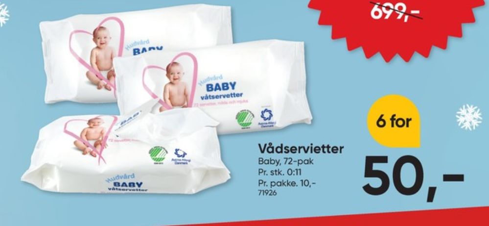 Dollarstore, Vådservietter