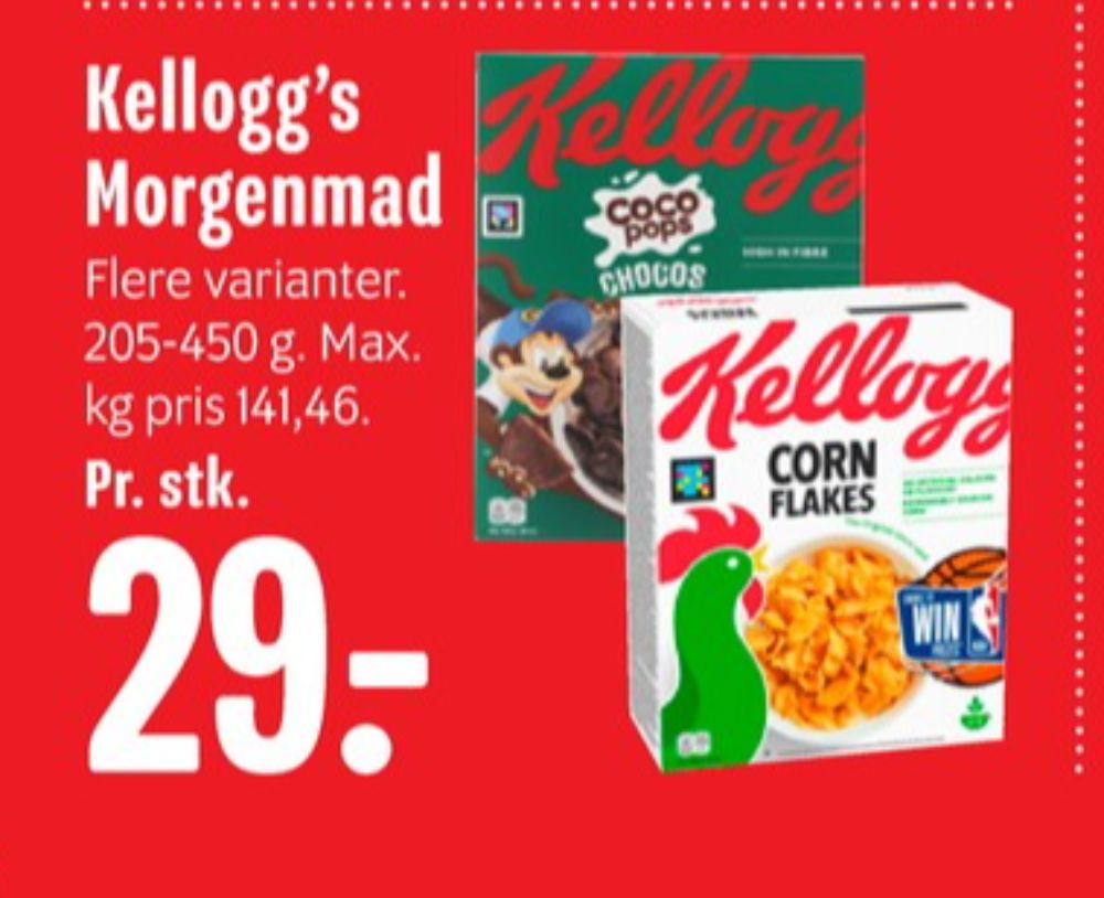 Kelloggs Coco Pops, Morgenmadsprodukt