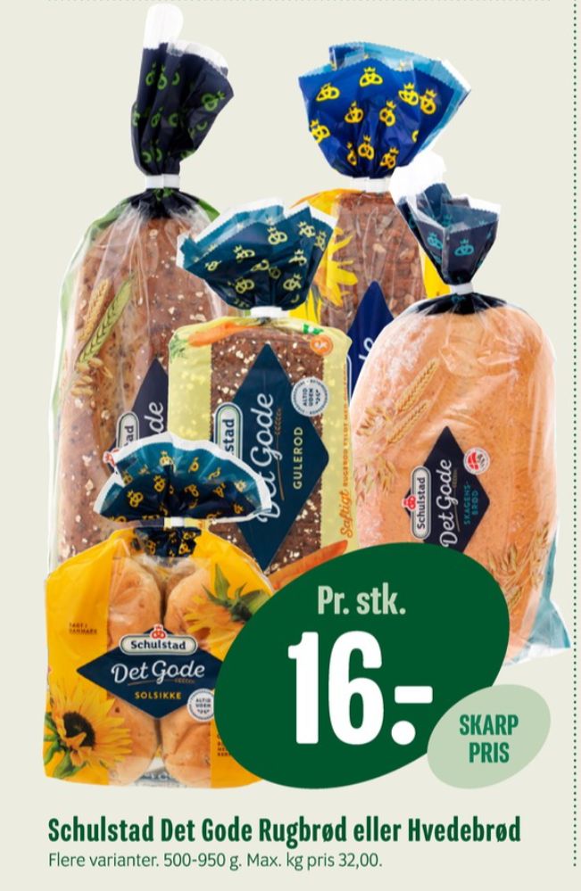 Schulstad Det Gode, Gulerodsrugbrød