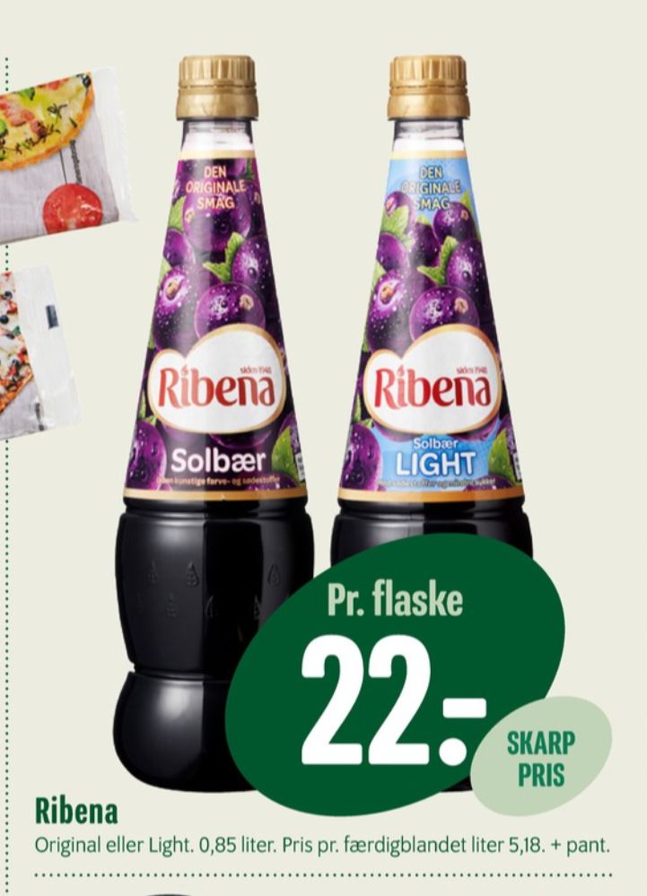 Ribena, Solbær Light Frugtsaft