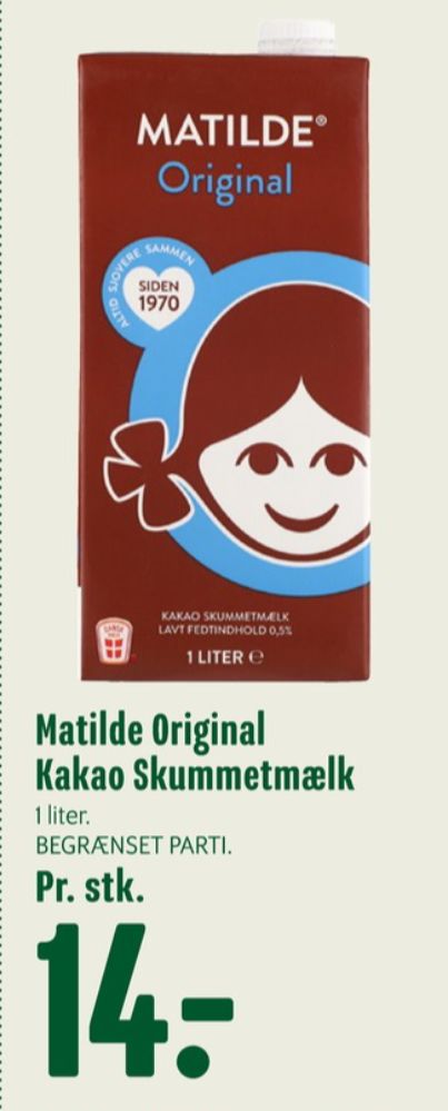 Matilde, Kakaomælk