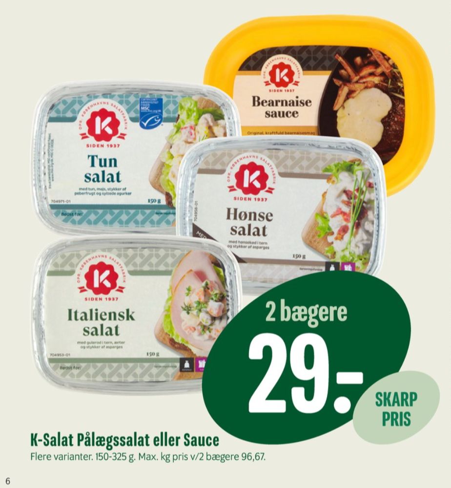 K-salat, Tunsalat