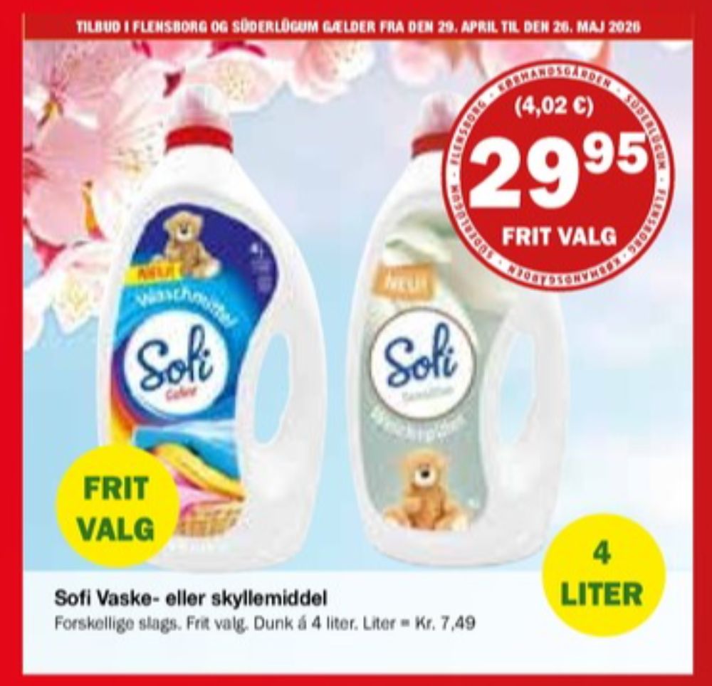 Sofi, Vaskemiddel-flydende