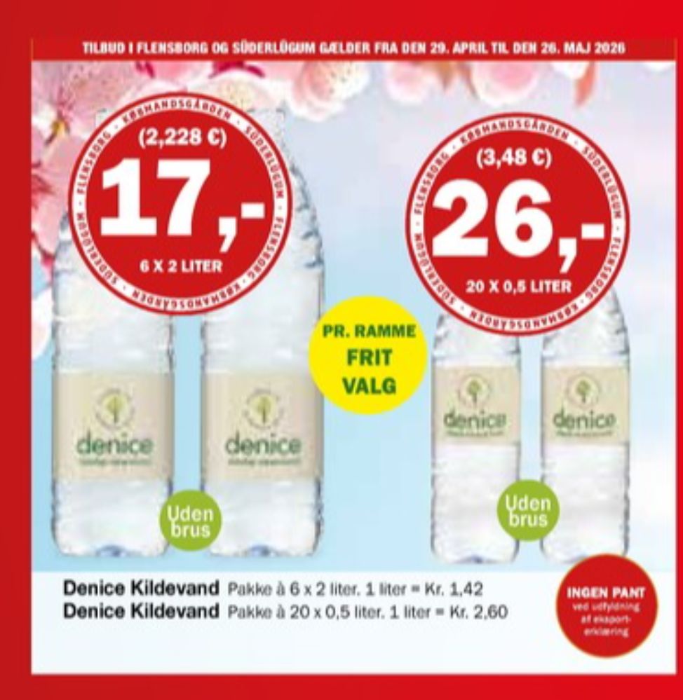 Denice, Mineralvand 6 pk.