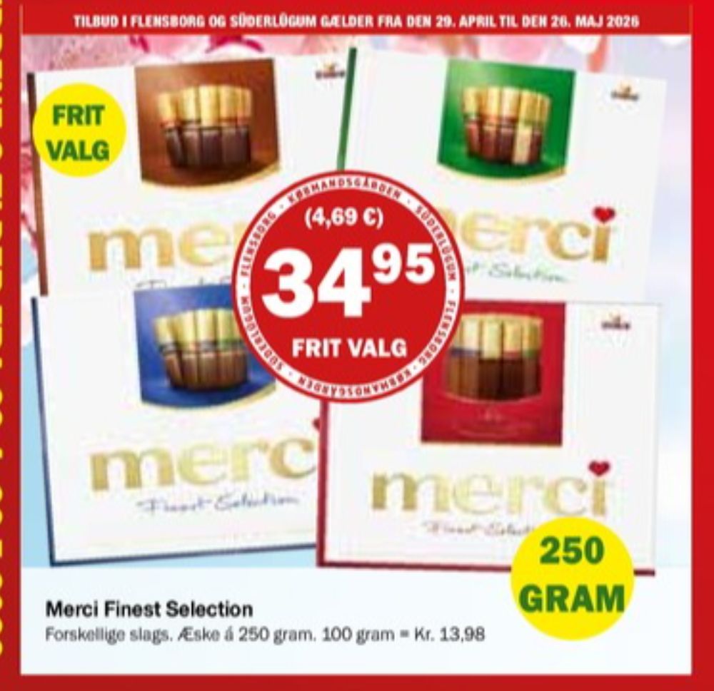 Merci Finest Selection, Dessertchokolade