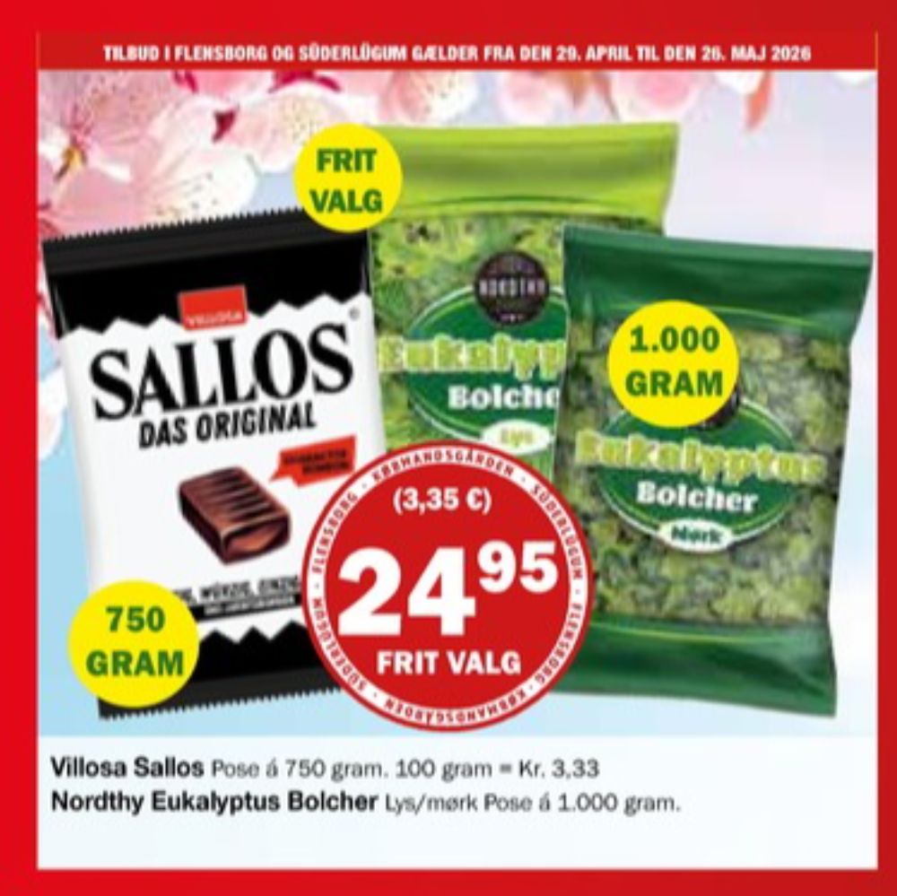 Sallos, Bolsjer