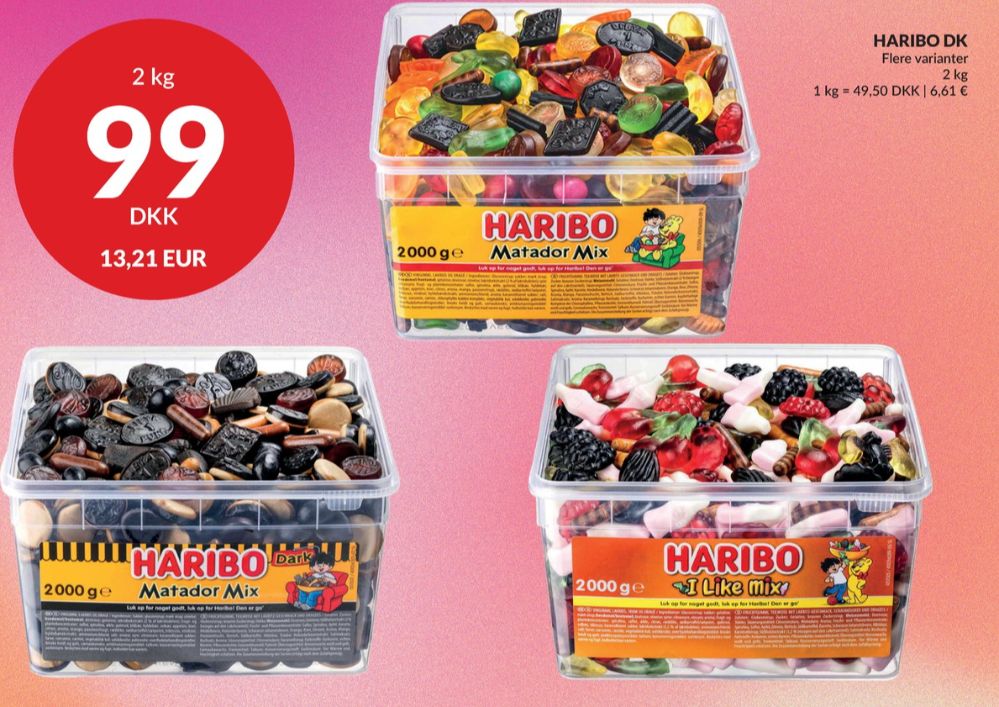 Haribo Matador Mix, Slikbøtter Dark