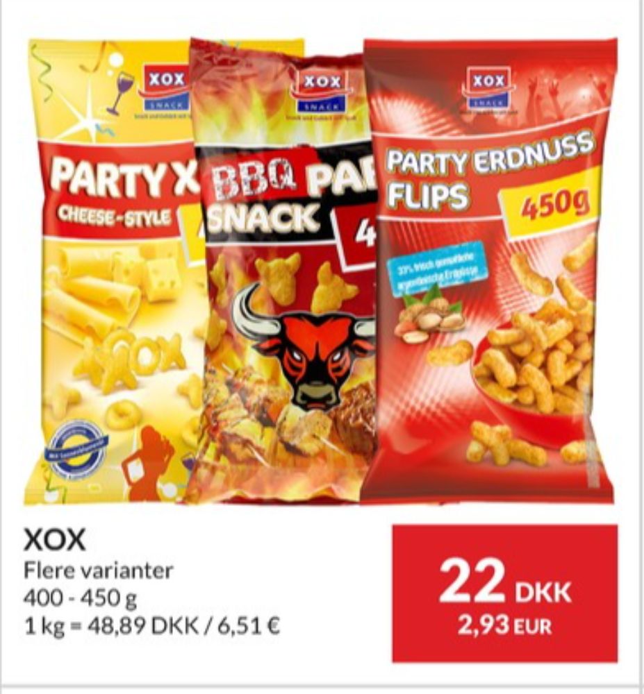 XOX, BBQ Party Snack