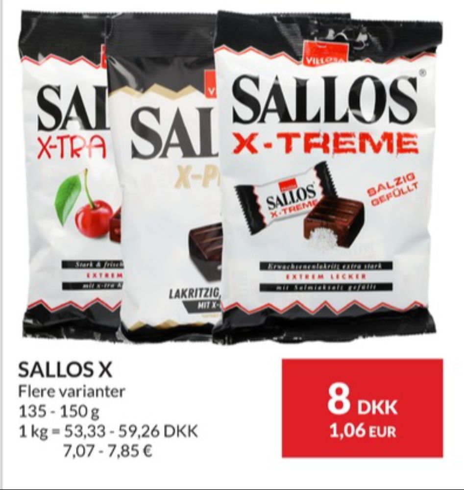 Sallos X-treme, Bolsjer