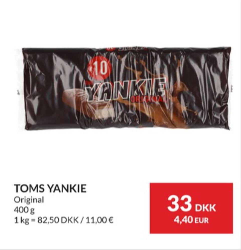 Yankie, Chokoladebar