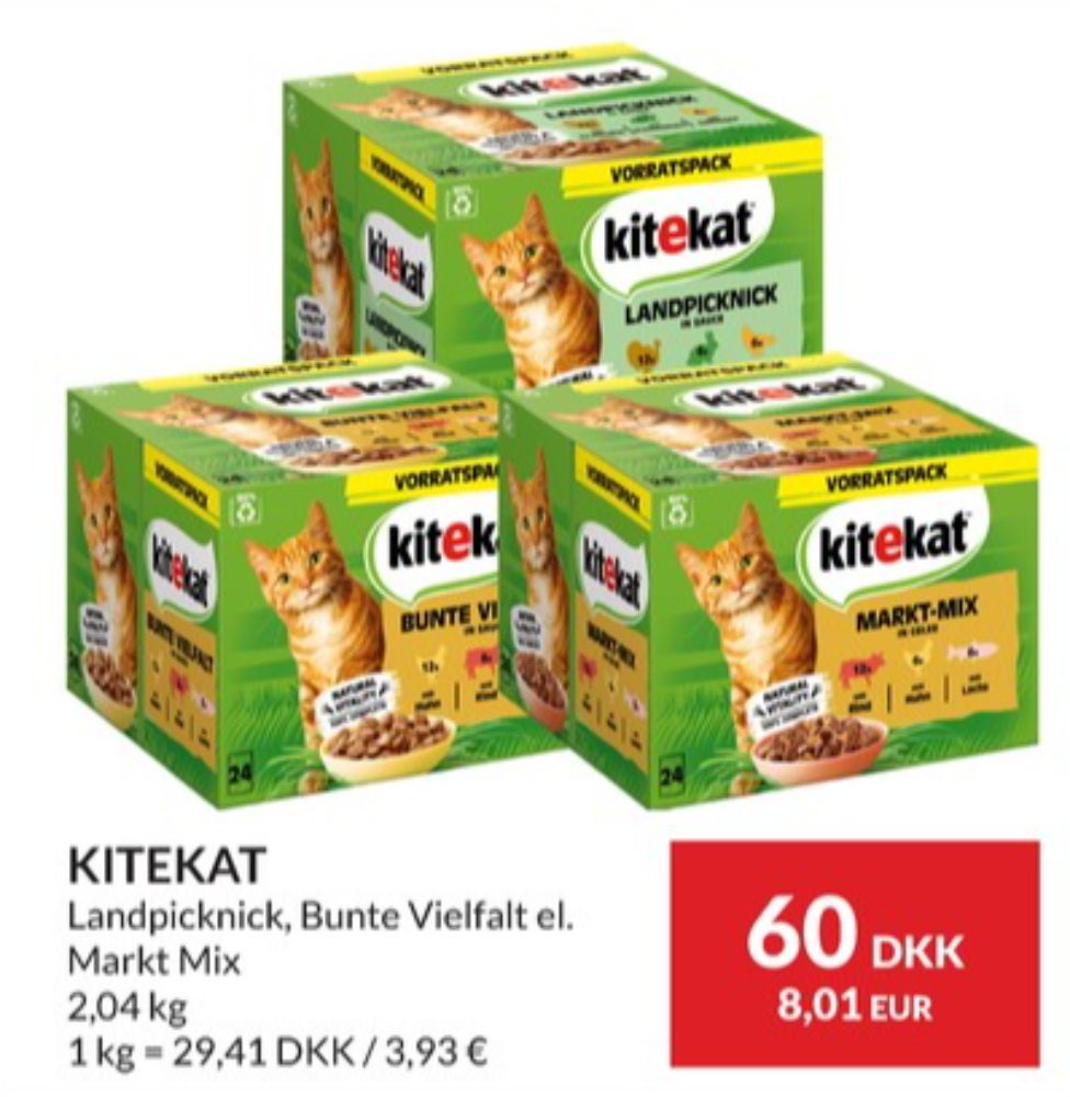 Kitekat, Kattefoder