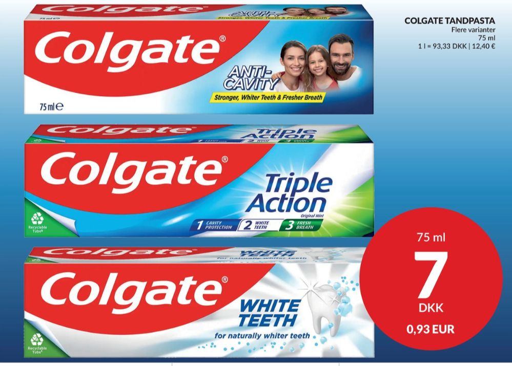 Colgate, Tandpasta