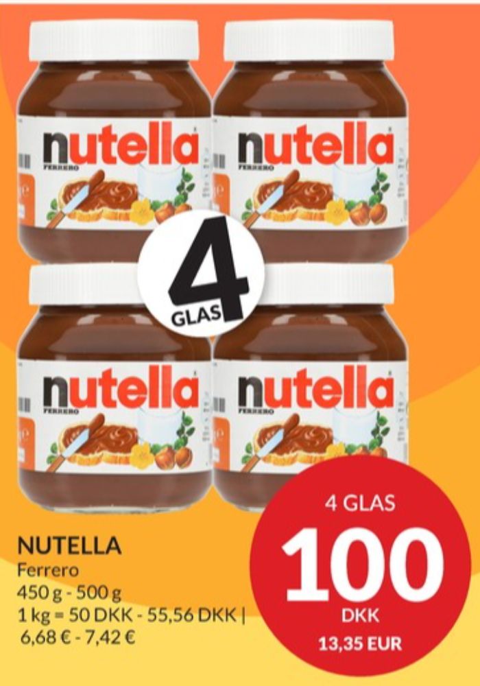 Nutella, Smørepålæg