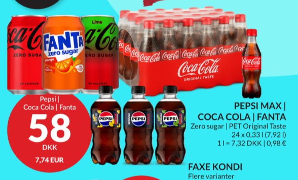 Coca Cola Zero, Cola 24 pk.