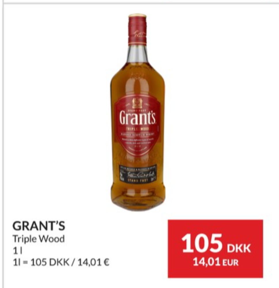 Grants Triple Wood, Whisky