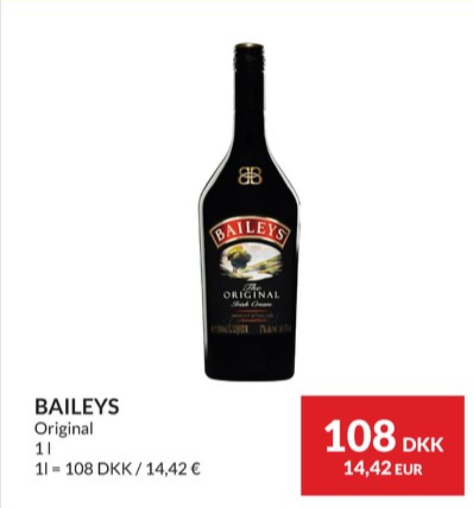 Baileys Original, Likør