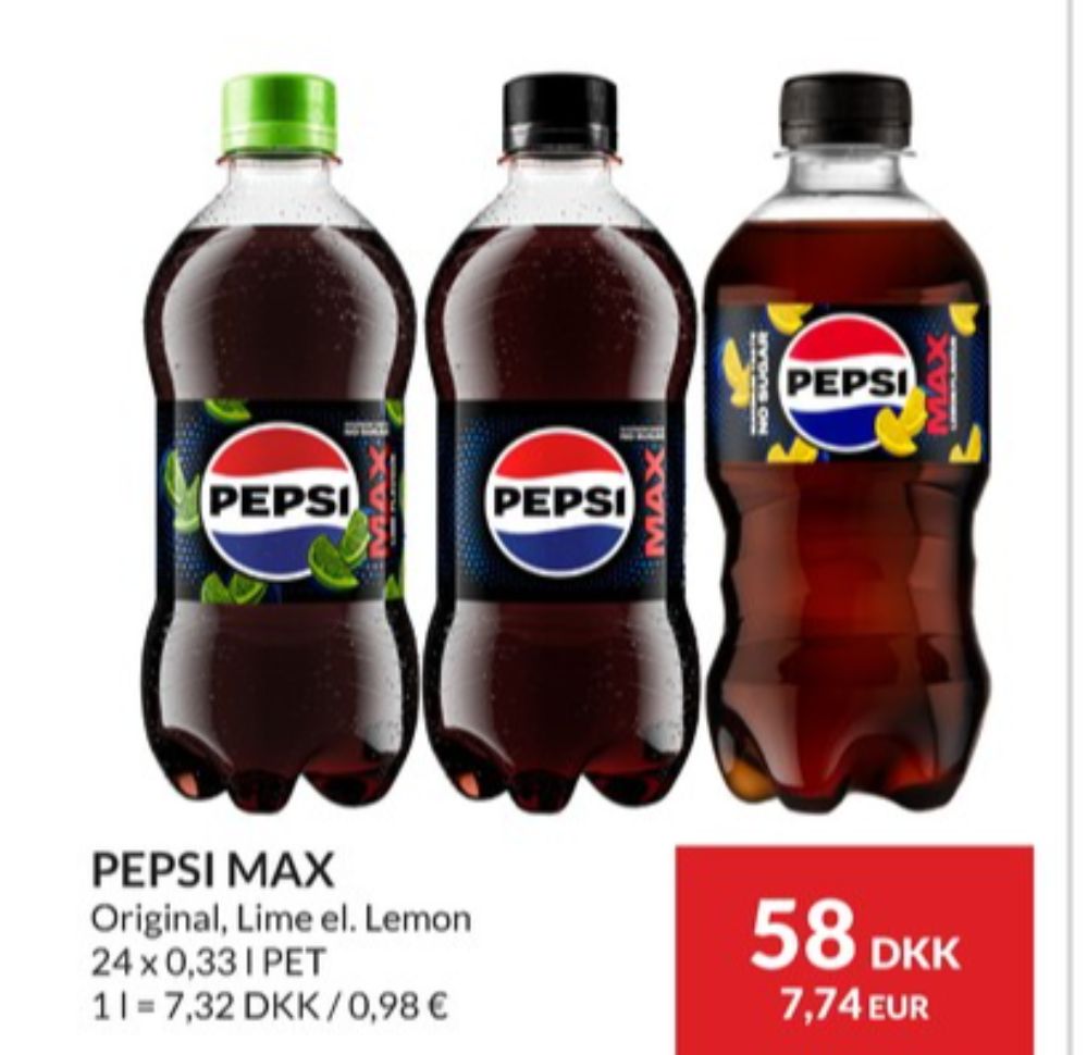 Pepsi Max, Cola 24 pk.