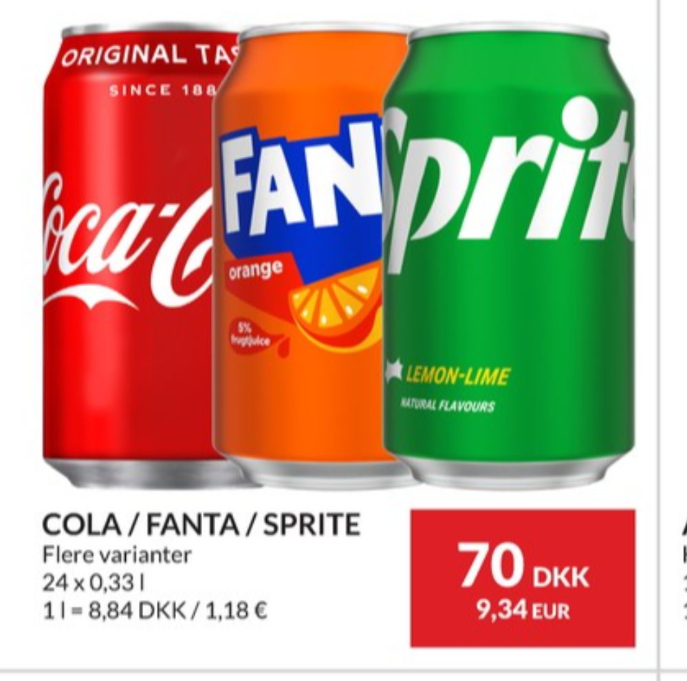 Fanta Orange, Appelsinsodavand 24 pk.