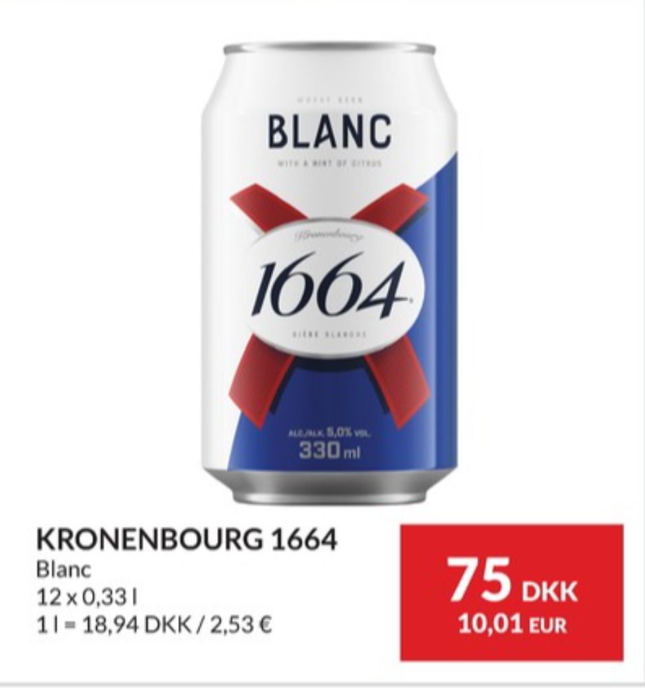 Kronenbourg 1664 Blanc, Specialøl 12 pk.